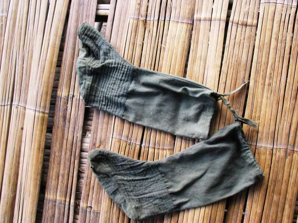 Leggings for protection against leeches during forest walks.